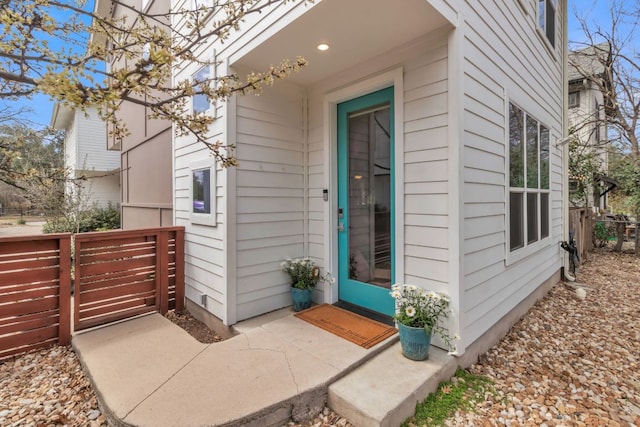 402 Irma Dr Unit B, Austin, TX 78752 - view of exterior entry featuring fence