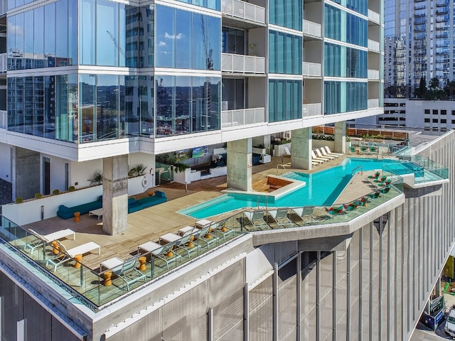 301 W Ave Unit 1301, Austin, TX 78701 - view of swimming pool with a view of city