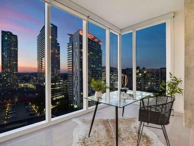 301 W Ave Unit 1301, Austin, TX 78701 - sunroom / solarium with a view of city and healthy amount of natural light