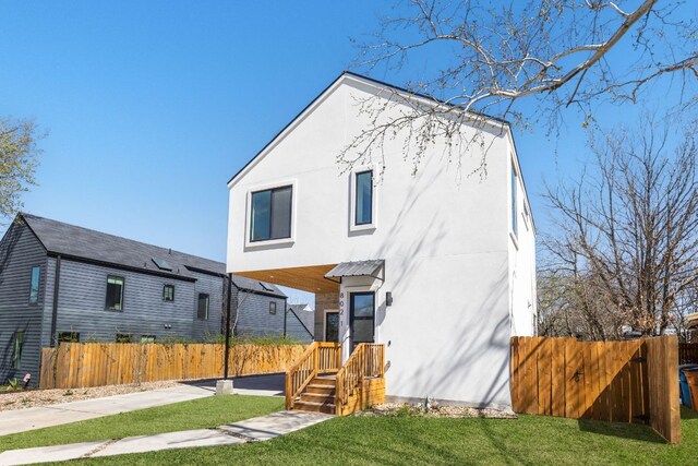 802 Philco Dr Unit 1, Austin, TX 78745 - back of house with stucco siding