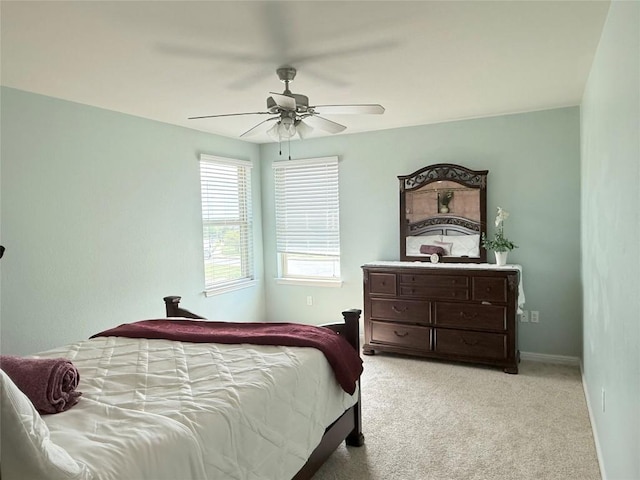 1400 Bess Cv, Leander, TX 78641 - bedroom featuring carpet, ceiling fan, and baseboards