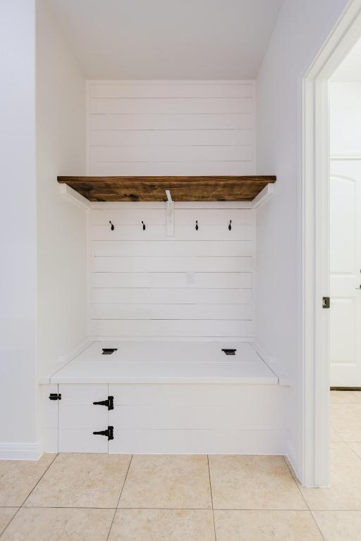 422 Village Commons Blvd, Georgetown, TX 78633 - mudroom with light tile patterned floors