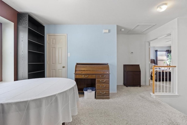 1631 Plume Grass Pl, Round Rock, TX 78665 - carpeted bedroom featuring attic access