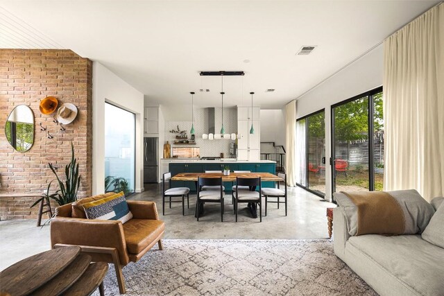 2012 Arpdale St, Austin, TX 78704 - living area with concrete floors