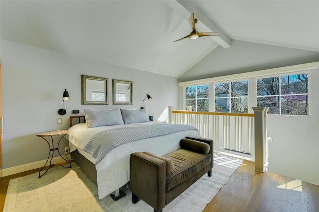 2208 Mountain View Rd, Austin, TX 78703 - bedroom featuring wood finished floors, baseboards, and ceiling fan