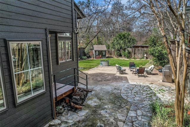 2208 Mountain View Rd, Austin, TX 78703 - view of patio with a fire pit