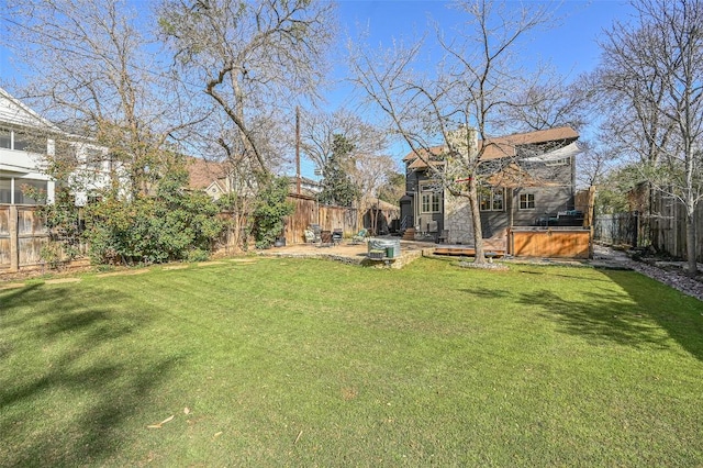 2208 Mountain View Rd, Austin, TX 78703 - view of yard with a hot tub and a patio area