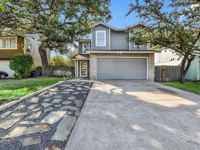 10310 Bilbrook Pl, Austin, TX 78748 - view of front of home featuring driveway and an attached garage