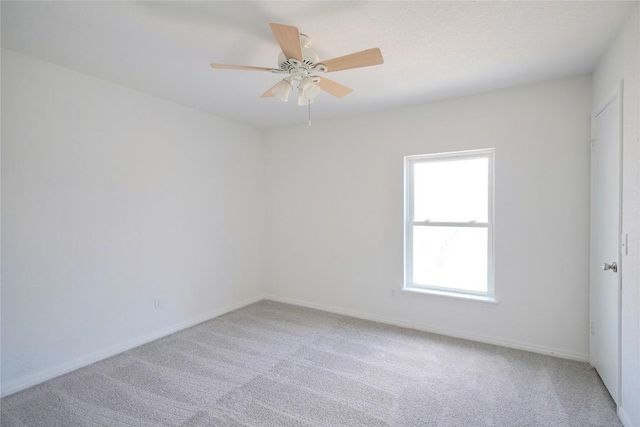 8521 Racine Trl, Austin, TX 78717 - carpeted empty room with ceiling fan and baseboards