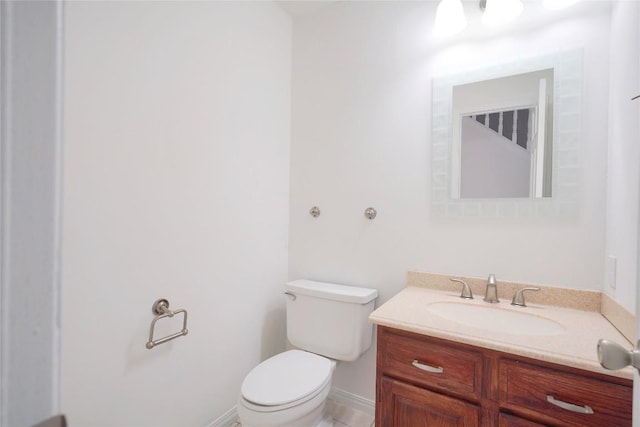 8521 Racine Trl, Austin, TX 78717 - half bathroom featuring toilet and vanity