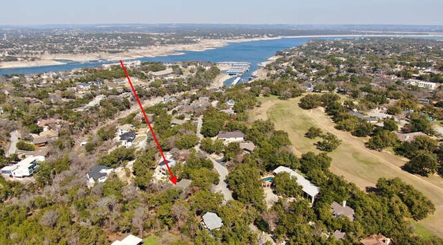 614 Sunfish St, Lakeway, TX 78734 - bird's eye view of a nearby body of water