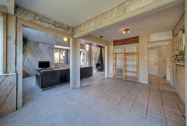 614 Sunfish St, Lakeway, TX 78734 - unfurnished living room with tile patterned flooring