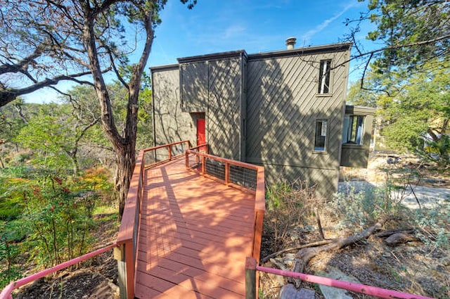 614 Sunfish St, Lakeway, TX 78734 - back of house featuring a wooden deck