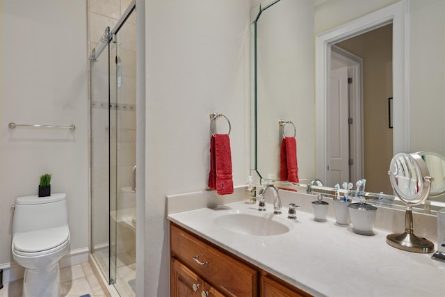 4403 Elohi Dr, Austin, TX 78746 - bathroom with a shower stall and vanity