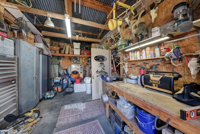 view of storage room