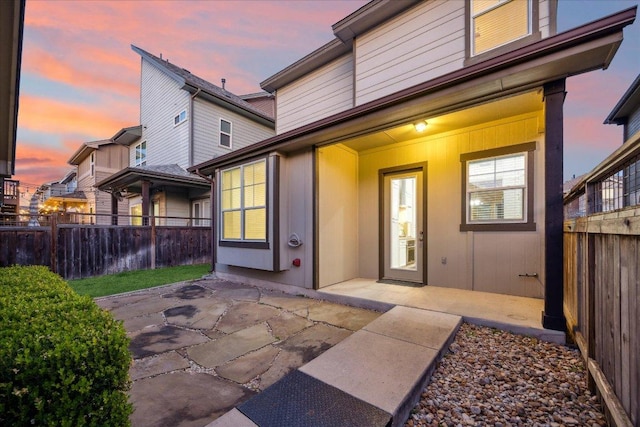 7508 Pantherpaw St, Austin, TX 78757 - rear view of property with a patio area and a fenced backyard