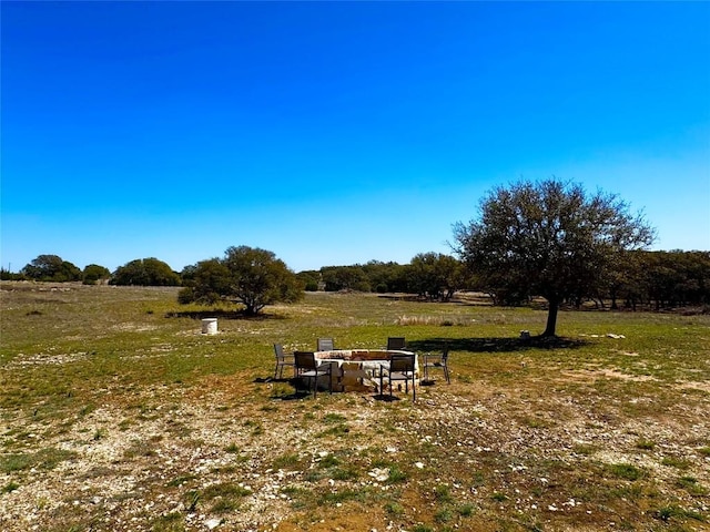 871 Blackbuck Ridge Dr, Lampasas, TX 76550 - view of yard featuring a rural view and a fire pit
