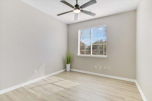 9201 Cessna Ln, Austin, TX 78717 - unfurnished room featuring light wood-type flooring, baseboards, and a ceiling fan