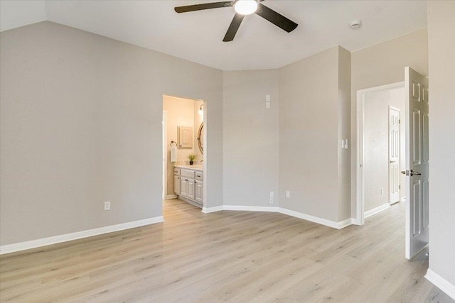 9201 Cessna Ln, Austin, TX 78717 - unfurnished room featuring a ceiling fan, light wood-style flooring, baseboards, and a smoke detector