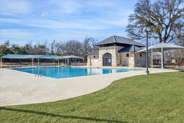 9201 Cessna Ln, Austin, TX 78717 - community pool featuring a patio area