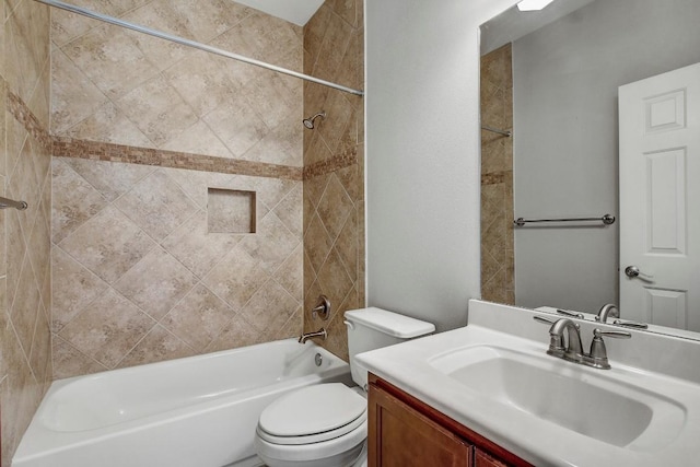 512 Eberhart Ln Unit 1207, Austin, TX 78745 - full bathroom featuring toilet, tub / shower combination, and vanity