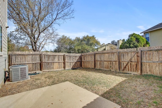 512 Eberhart Ln Unit 1207, Austin, TX 78745 - fenced backyard featuring central air condition unit and a patio