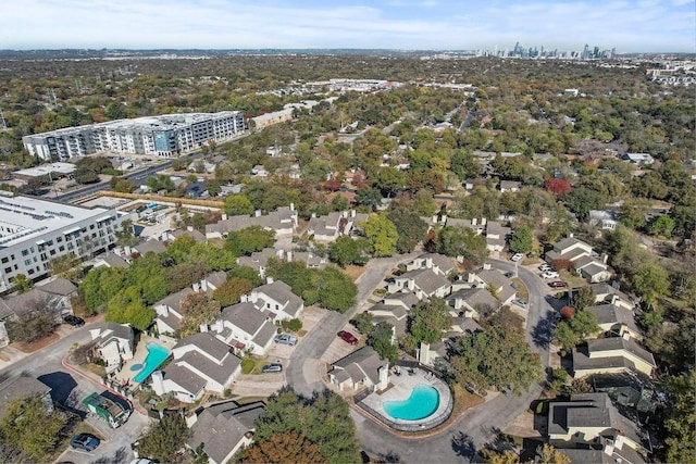 512 Eberhart Ln Unit 1207, Austin, TX 78745 - aerial view of property's location with a pool and nearby urban area
