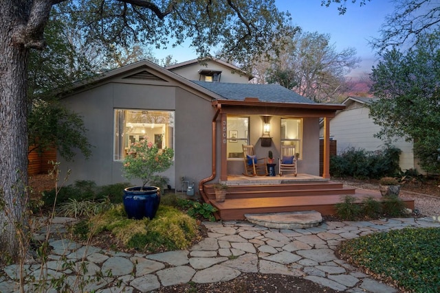 3506 Clearview Dr, Austin, TX 78703 - rear view of house with stucco siding