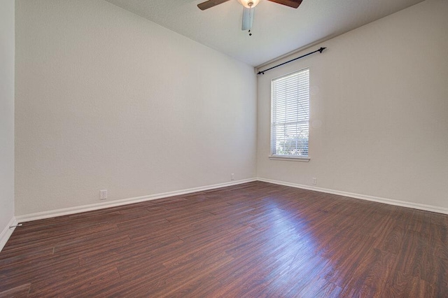 120 Mountain Laurel Way, Austin, TX 78737 - empty room with dark wood-type flooring and a ceiling fan