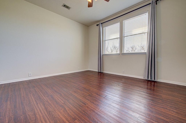 120 Mountain Laurel Way, Austin, TX 78737 - spare room featuring wood finished floors, a ceiling fan, and baseboards
