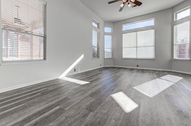 120 Mountain Laurel Way, Austin, TX 78737 - unfurnished room with a ceiling fan and wood finished floors