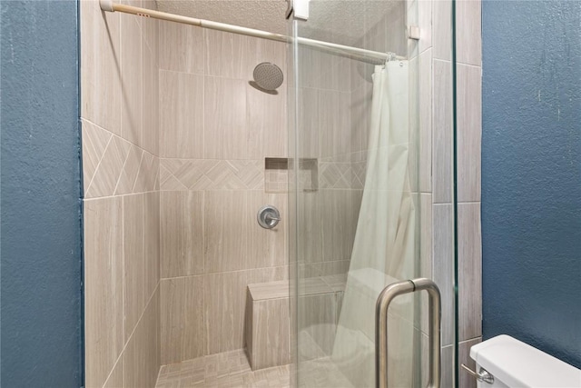 2103 Heather Dr, Cedar Park, TX 78613 - full bath featuring a textured wall and a stall shower