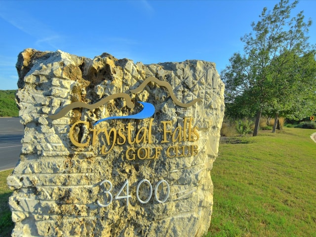2829 Homecoming, Leander, TX 78641 - community / neighborhood sign with a yard