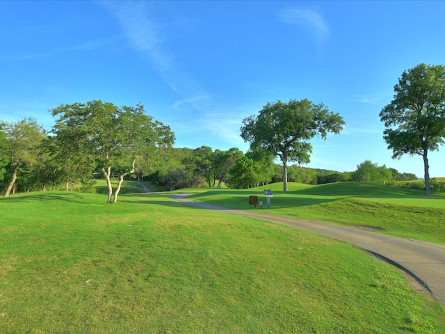 2829 Homecoming, Leander, TX 78641 - view of community with view of golf course, a lawn, and view of scattered trees