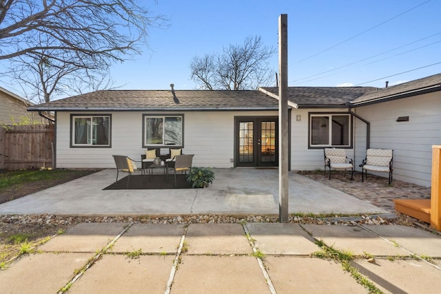 5307 Halmark Dr, Austin, TX 78723 - back of house with french doors and a patio area