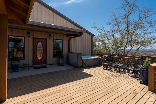 501 Hays Country Acres Rd, Dripping Springs, TX 78620 - view of wooden terrace