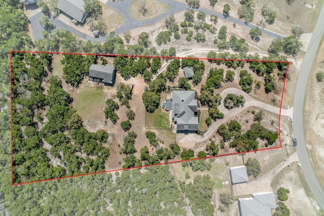 14415 Echo Blf, Austin, TX 78737 - aerial overview of property's location featuring property boundaries highlighted