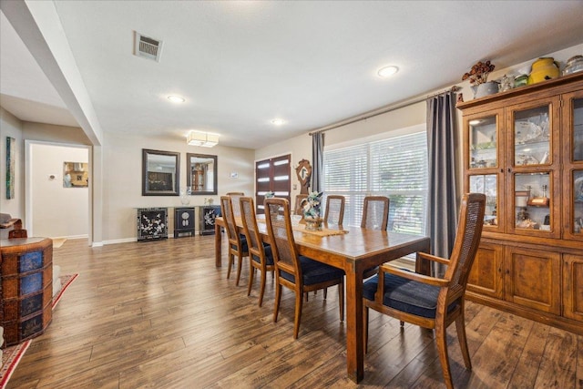 2402 Stevens Cv, Austin, TX 78723 - dining area with hardwood / wood-style flooring and recessed lighting