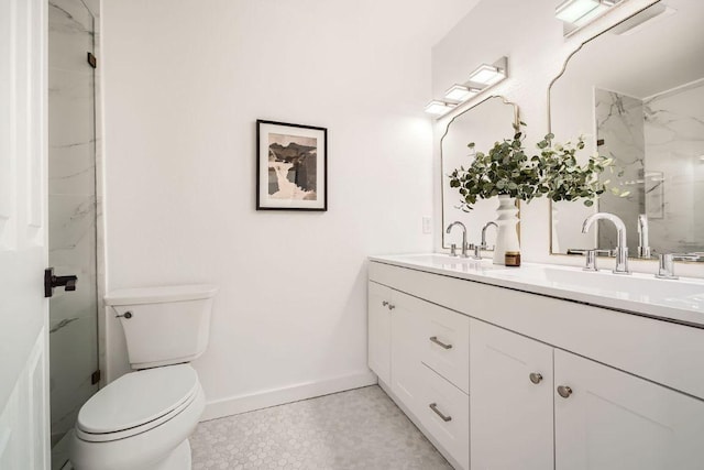 5510 Coventry Ln, Austin, TX 78723 - full bathroom with double vanity and a marble finish shower