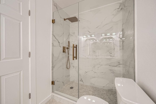 5510 Coventry Ln, Austin, TX 78723 - full bathroom with a marble finish shower and toilet