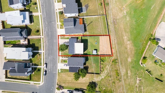 5809 Toscana Ave, Austin, TX 78724 - aerial perspective of suburban area with property boundaries highlighted