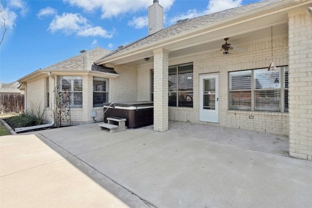 20700 Windmill Ridge St, Pflugerville, TX 78660 - view of patio / terrace featuring a hot tub