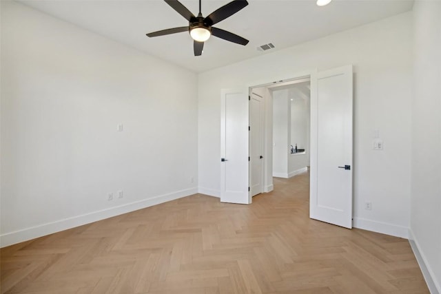 2316 Kahala Sunset Dr, Spicewood, TX 78669 - spare room featuring a ceiling fan and recessed lighting