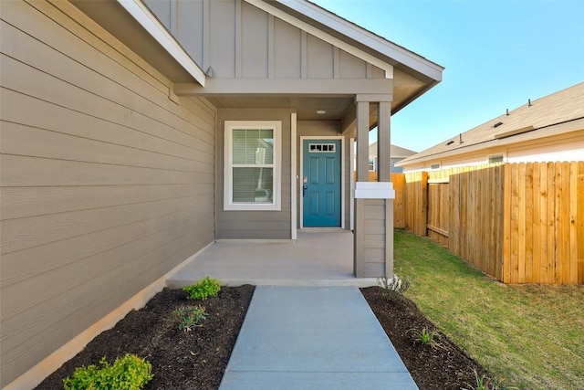 152 Greenway Ln, Georgetown, TX 78628 - property entrance with board and batten siding