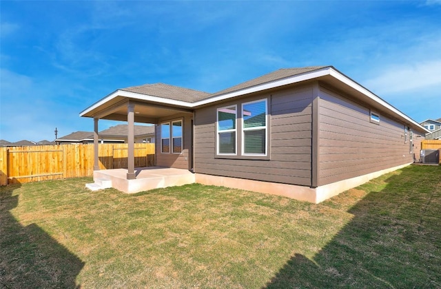 152 Greenway Ln, Georgetown, TX 78628 - rear view of property featuring a patio and a fenced backyard