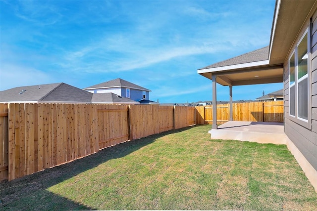 152 Greenway Ln, Georgetown, TX 78628 - fenced backyard with a patio