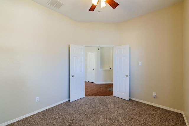 2532 Santa Barbara Loop, Round Rock, TX 78665 - carpeted spare room featuring a ceiling fan and baseboards