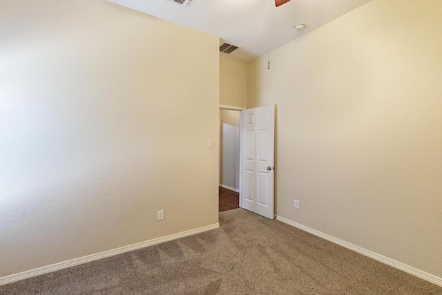 2532 Santa Barbara Loop, Round Rock, TX 78665 - carpeted spare room featuring baseboards, ceiling fan, and a smoke detector