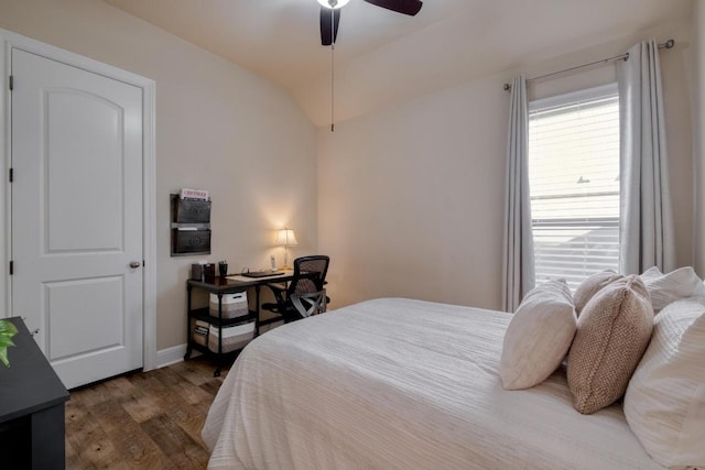 3204 Venezia Vw, Leander, TX 78641 - bedroom with dark wood finished floors and ceiling fan