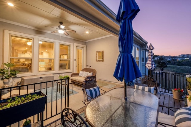 3204 Venezia Vw, Leander, TX 78641 - view of patio / terrace featuring a ceiling fan and outdoor dining area